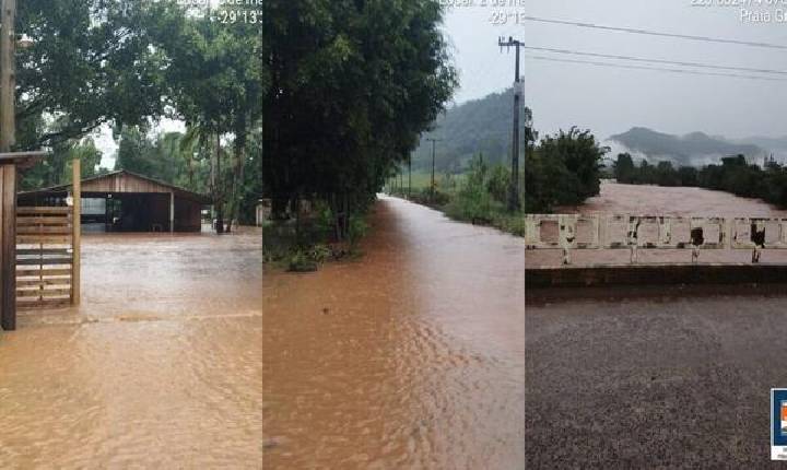 Chuva deixa desalojados, provoca alagamentos e cancela aulas em SC