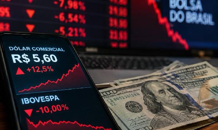 Dólar dispara a R$ 5,60, Bolsa cai 16% e Tesouro cancela leilões após reeleição de Lula