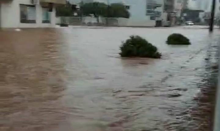 Enchente, visita do Governador e construção de túnel em cidade no Oeste de SC