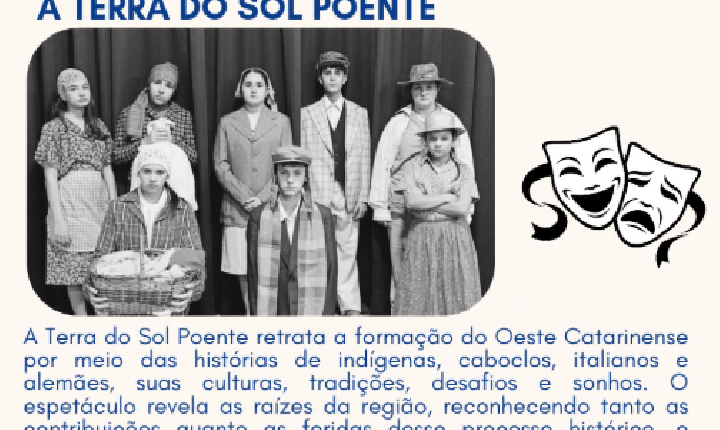 Espetáculo “A Terra do Sol Poente” estreia nesta quarta-feira em Xavantina