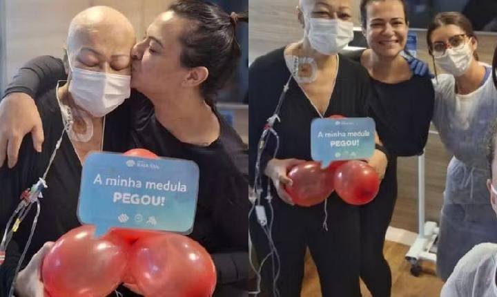 Filha caçula doa medula e salva vida da mãe com leucemia, em SC