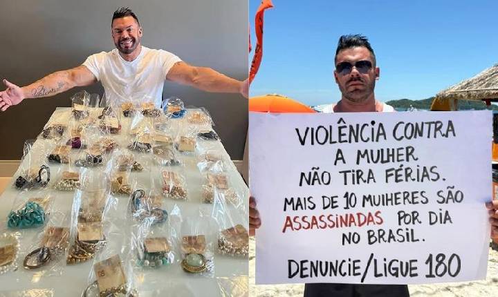 Gaúcho distribui joias para mulheres vítimas de violência doméstica