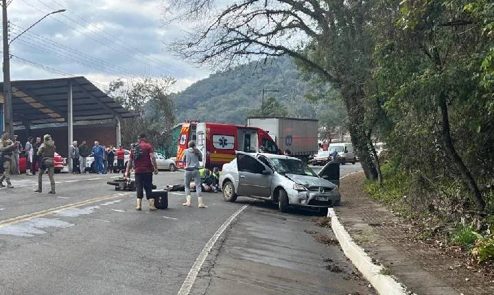 Grave acidente é registrado na SC-283, saída de Seara para Concórdia