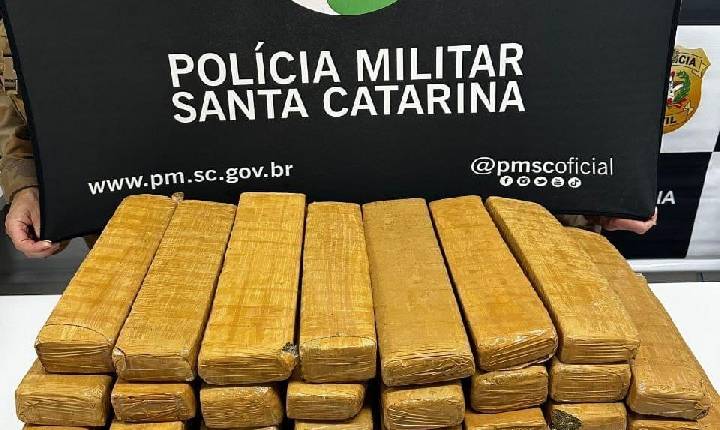 Homem é preso em flagrante com mais de 40 kg de maconha em Xanxerê