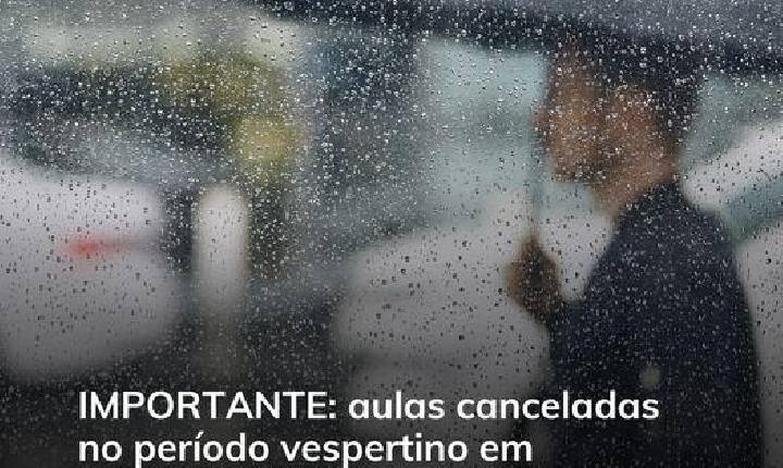 Importante: aulas canceladas no periodo vespertino em Xavantina nesta sexta-feira