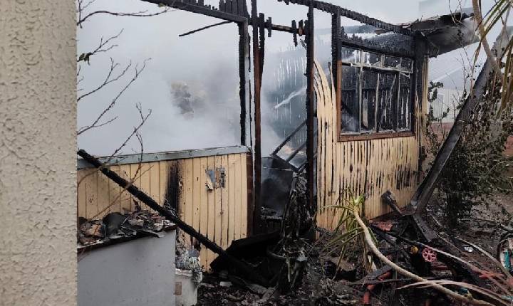 Incêndio destrói casa em Chapecó