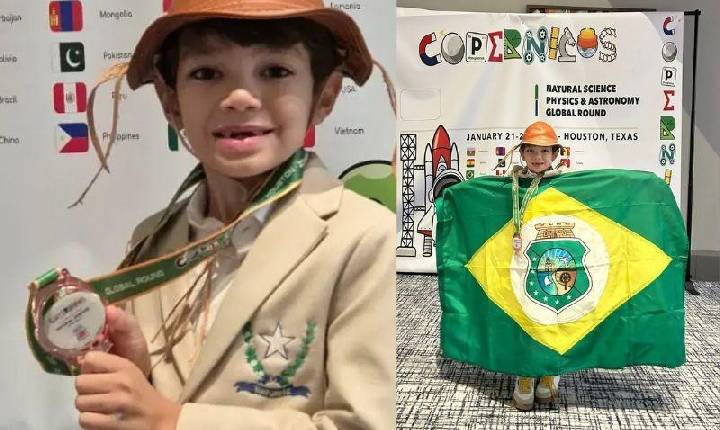 Menino brasileiro superdotado conquista medalha em olimpíada internacional de ciência