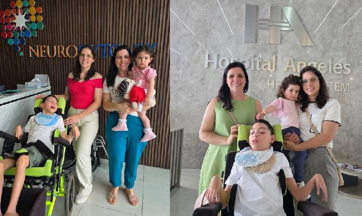 Menino com paralisia cerebral ganha segundo tratamento com Cytotron e família faz campanha para custear viagem