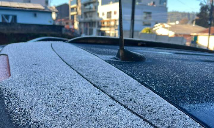 Mínima em SC é registrada em Bom Jardim da Serra com temperatura de -4.2°C
