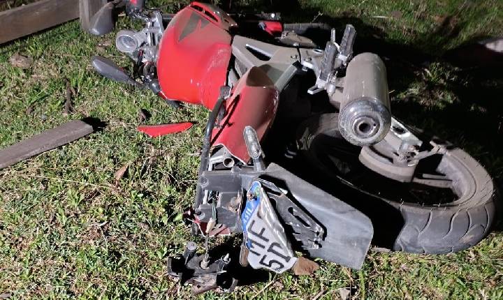 Motociclista de 18 anos morre em acidente no acesso ao Porto de Itá