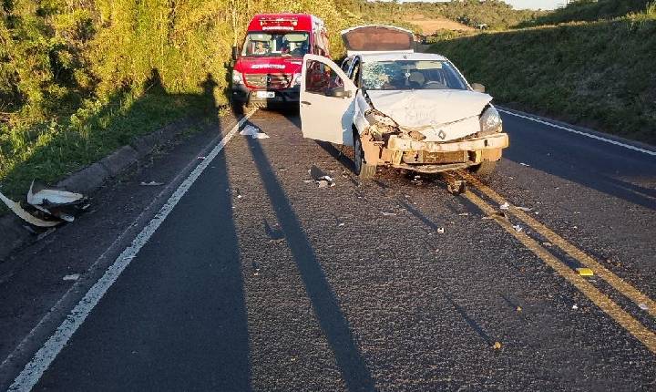 Motociclista fica gravemente ferido em colisão na SC-473, em Irani
