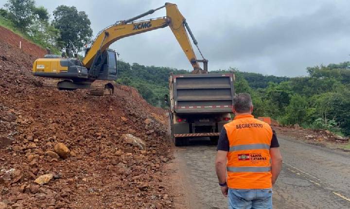 Obras de revitalização da SC-283 entram na reta final