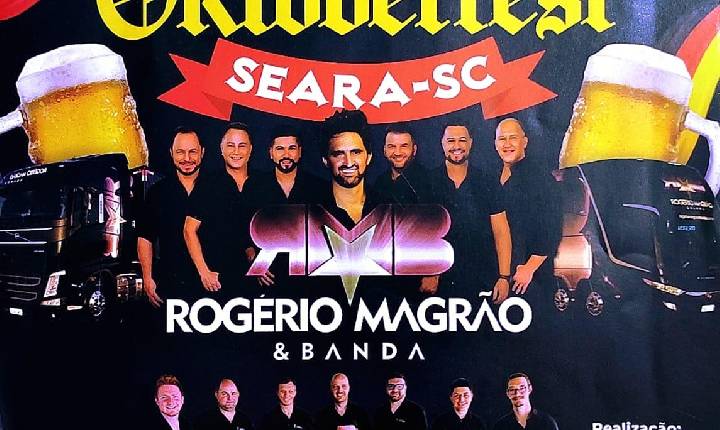 Oktoberfest de Seara terá Banda K’necus e Rogério Magrão