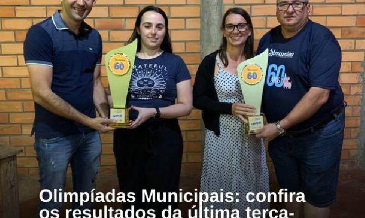 Olimpíadas municipais seguem com diversas modalidades