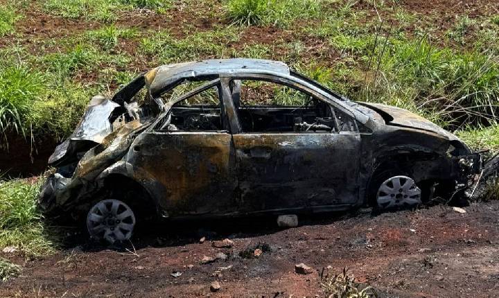 Pneu estourado pode ter causado acidente com duas mortes em Ipuaçu, aponta testemunha