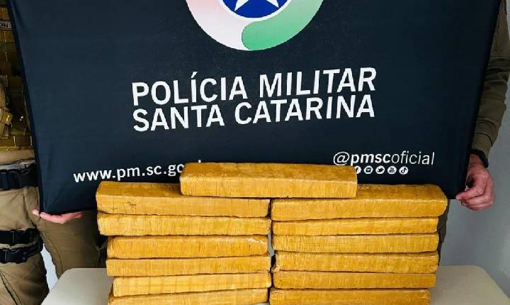 Polícia Militar apreende mais de 12 quilos de maconha em Chapecó