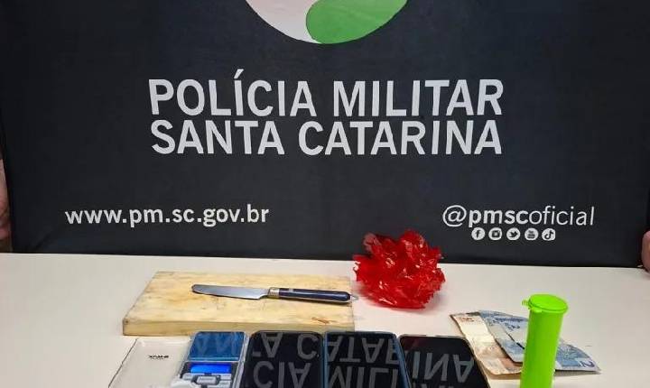 Polícia Militar prende dois homens por tráfico de drogas em Concórdia