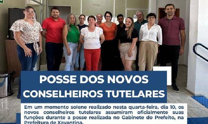 Posse dos novos Conselheiros Tutelares em Xavantina