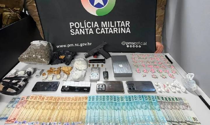 Quatro homens são presos por tráfico de drogas em Xanxerê
