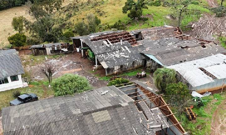 Seis tornados são confirmados em Santa Catarina durante transição para o inverno