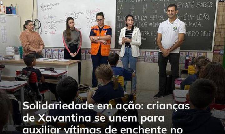 ✨Solidariedade em ação: crianças de Xavantina se unem para auxiliar vítimas de enchente no Rio Grande do Sul