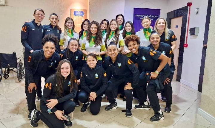 Torneio de futsal reúne seleções femininas do Brasil, Colômbia, Marrocos e Guatemala em Xanxerê