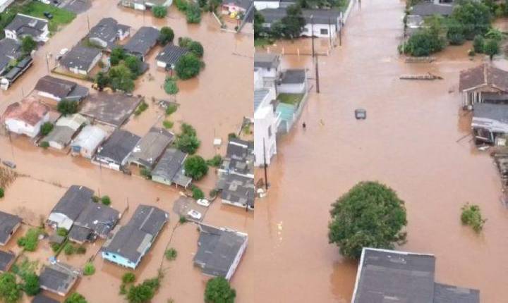 VÍDEO: Ponte Serrada e Vargeão são afetados pela chuva intensa neste domingo
