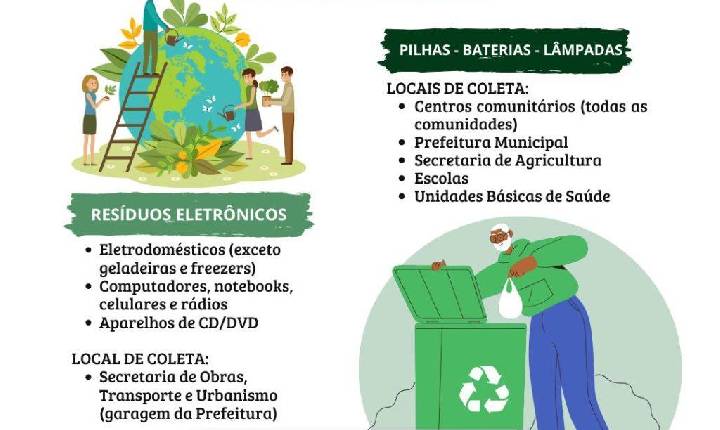 Xavantina realiza campanha pra coleta de material reciclável