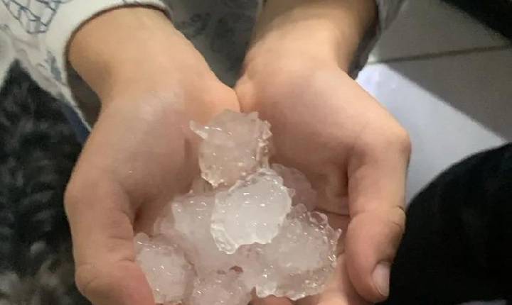 Xavantina registra queda de granizo nas últimas horas