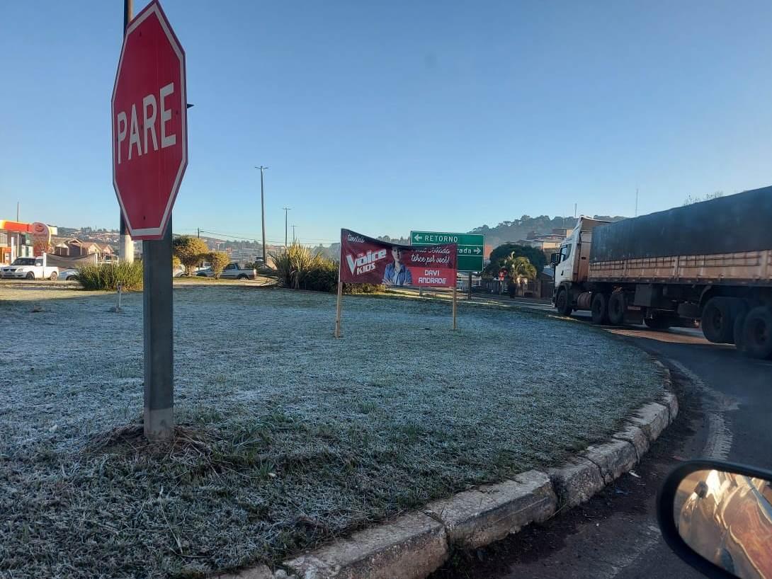 Municípios do Oeste e da Serra de SC registram temperaturas negativas