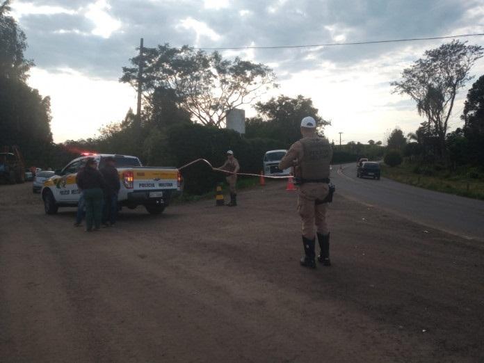 Homem de 44 anos morre atropelado na SC-355, distrito de Planalto em Concórda