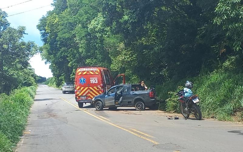 Ocorrência em andamento: Grave acidente na SC 155, em Linha Santa Lúcia