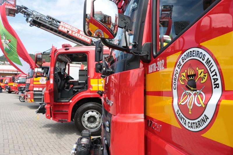 Bombeiros atendem acidente na SC-283 em Arvoredo