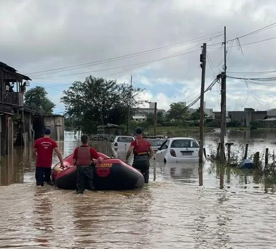 Fortes chuvas causam prejuízos em municípios de SC
