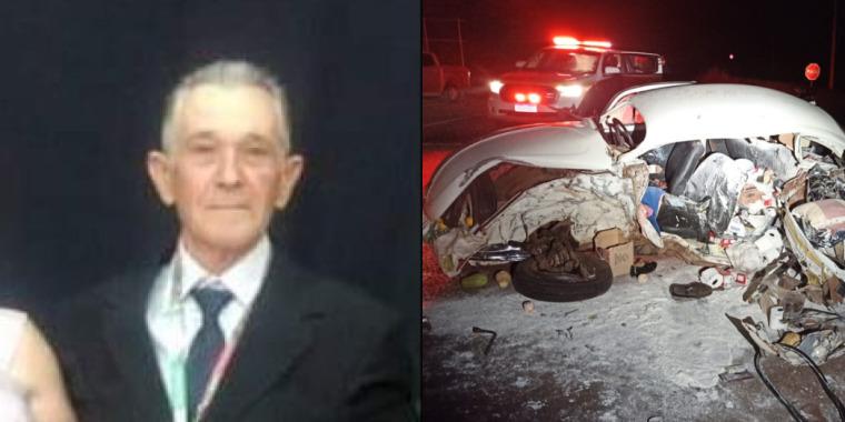 Identificado idoso vítima de acidente fatal na SC-480 no Oeste de SC