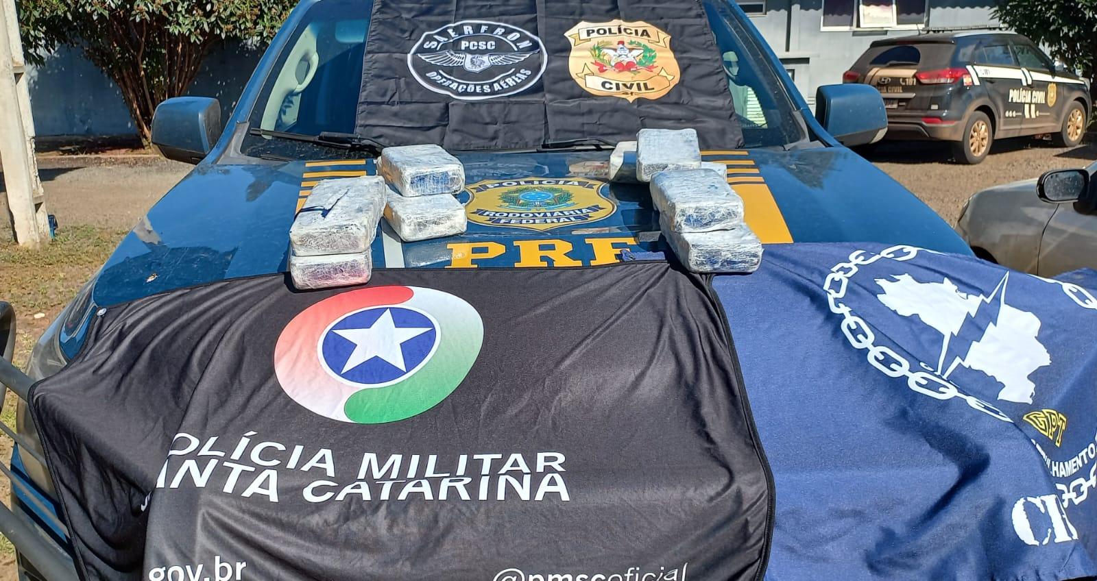 Mais de 10 quilos de drogas são apreendidos em Chapecó