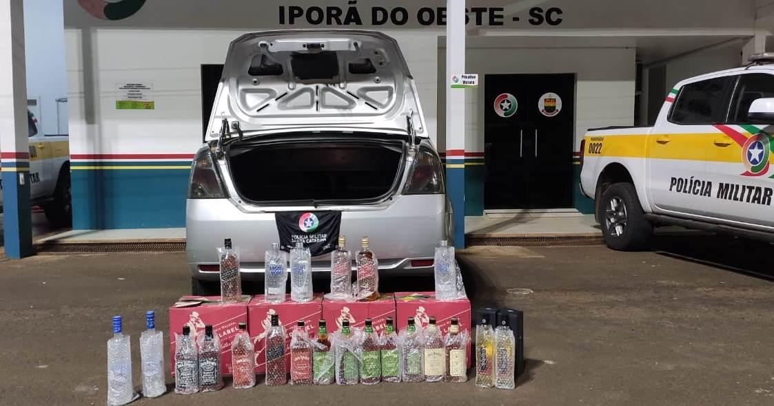 Mais de 70 garrafas de bebidas alcoólicas são apreendidas no Oeste