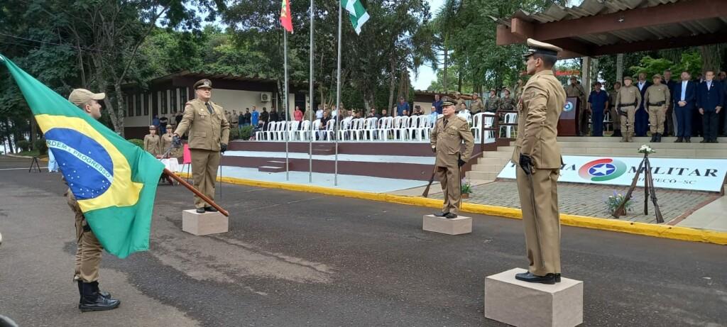 Novo comandante assume batalhão da PM em Chapecó