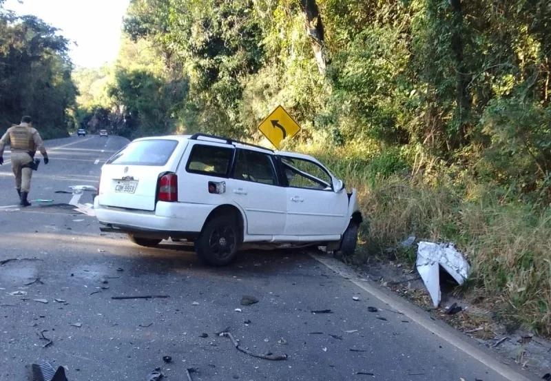 Condutor morre após colisão violenta na BR-282