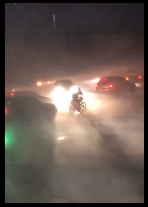 Motociclistas são arrastados e placa é arrancada durante passagem de ciclone em Chapecó