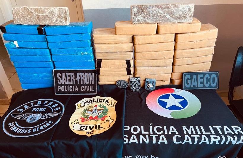 Operação policial apreende mais de 40 quilos de droga em Chapecó