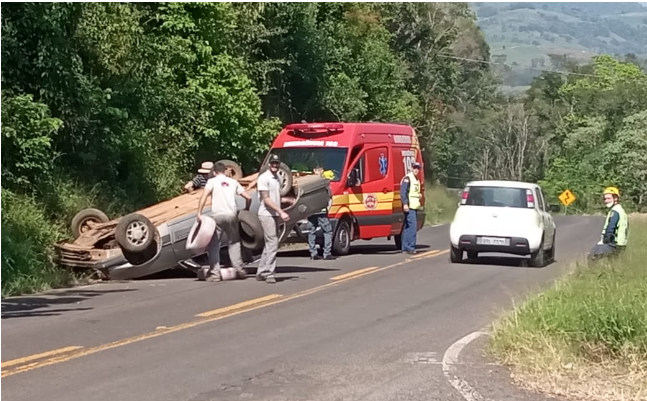 Saída de pista na SC 155