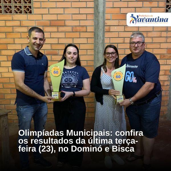 Olimpíadas municipais seguem com diversas modalidades