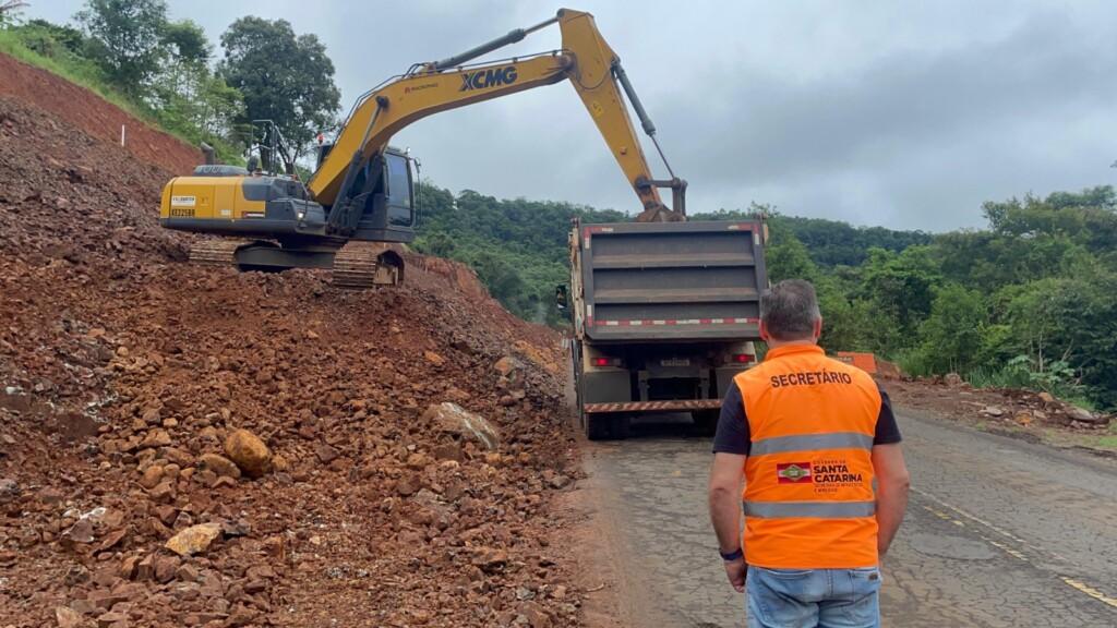 Obras de revitalização da SC-283 entram na reta final