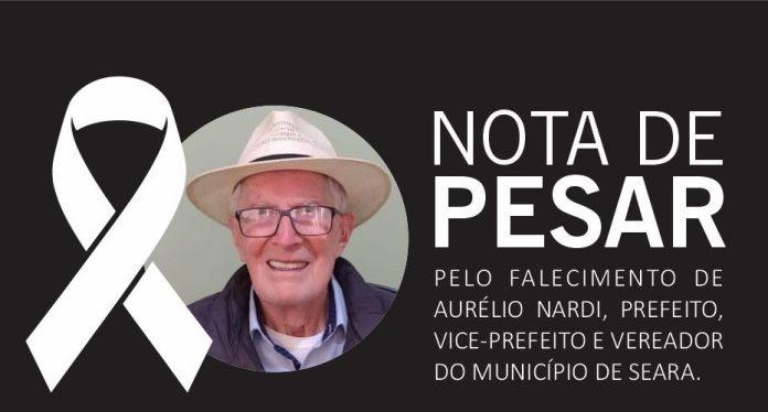 Município de Seara decreta luto oficial pelo falecimento do ex-prefeito Aurélio Nardi