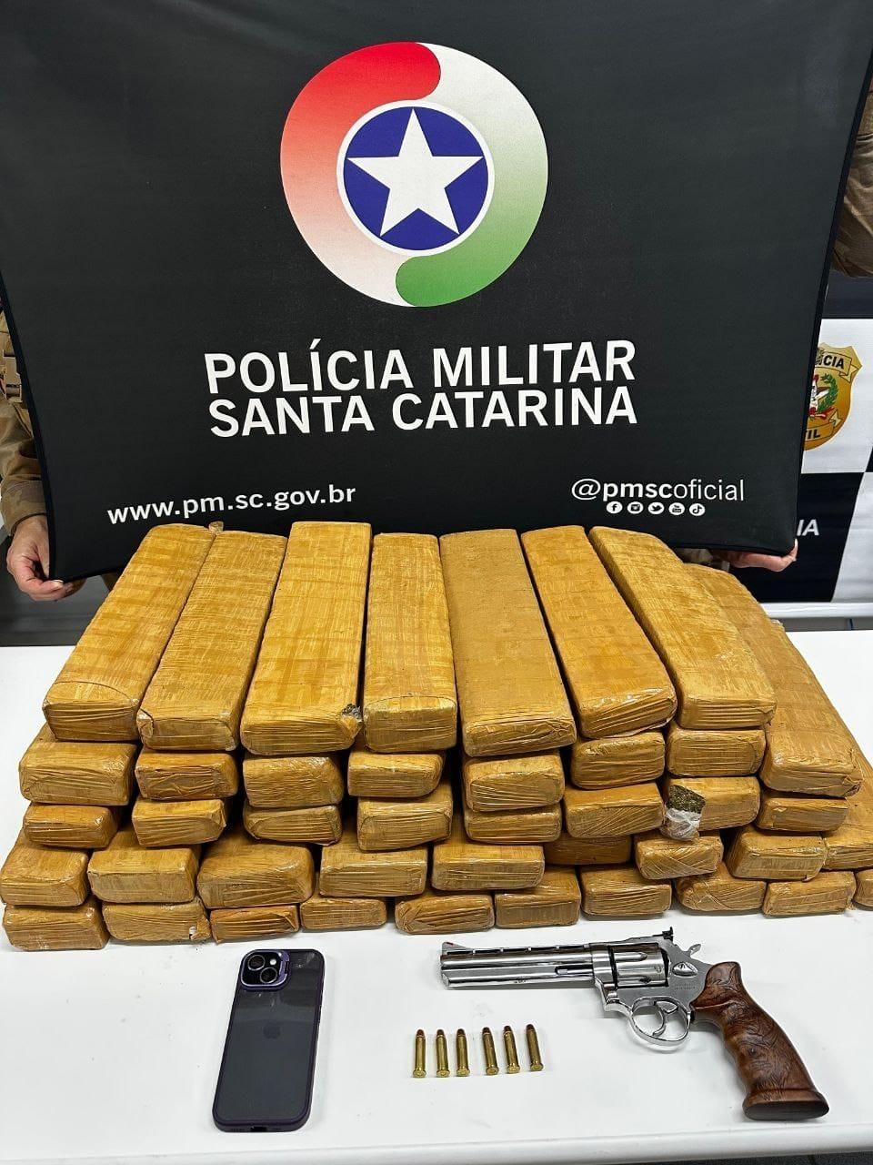 Homem é preso em flagrante com mais de 40 kg de maconha em Xanxerê