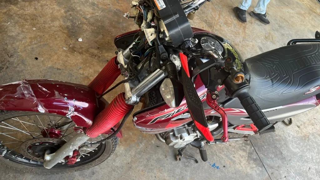 Motociclista fica ferido em acidente na Rua do Comércio, em Seara
