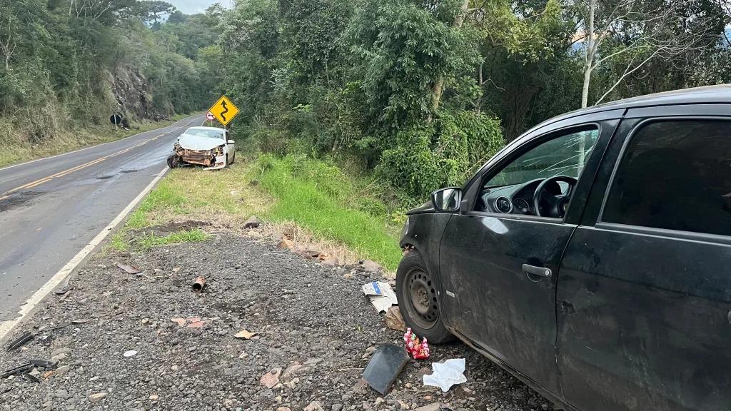 Acidente em Xavantina deixa duas pessoas com ferimentos leves