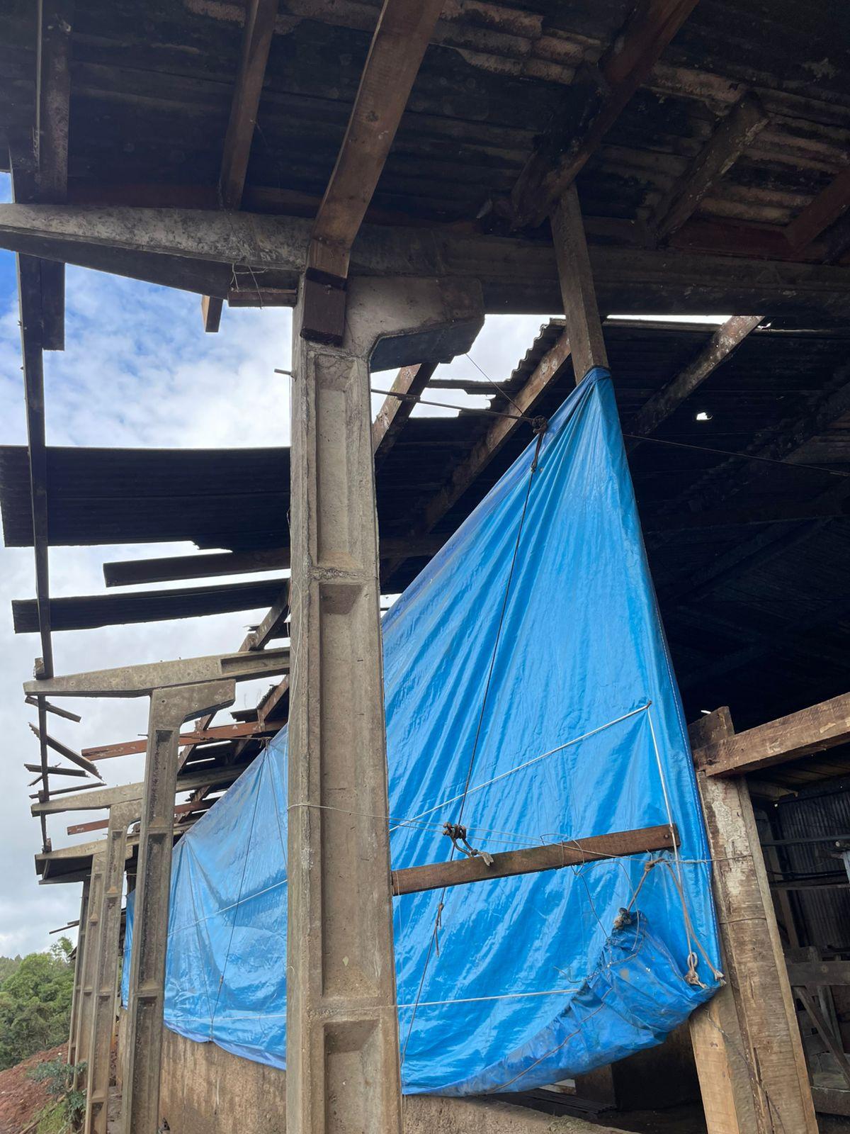 Fortes chuvas e vendaval atingem comunidades de Xavantina no final de semana