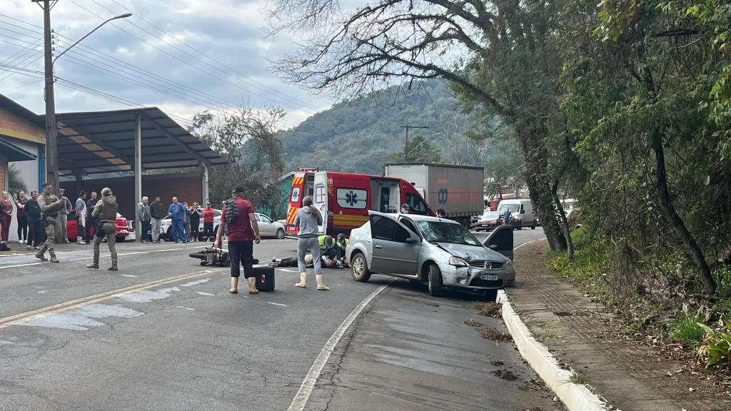Grave acidente é registrado na SC-283, saída de Seara para Concórdia